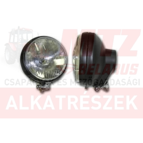 MTZ Fényszóró műanyag első hűtőrácsba fordítható foncsorral D=150mm gömbizzós