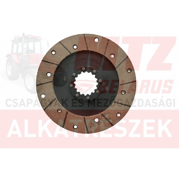 MTZ Féktárcsa szegecselt ferodolos, szegecselt aggyal D=200 mm PIROS