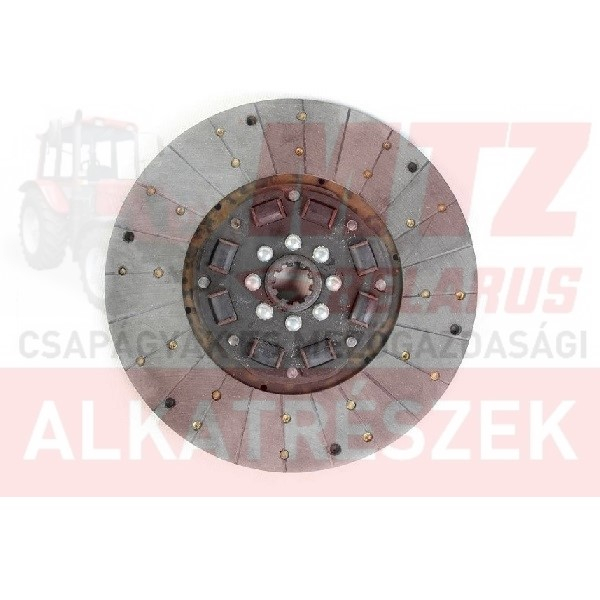 MTZ Kuplungtárcsa gumituskós 12 bordás D=325mm MTZ50