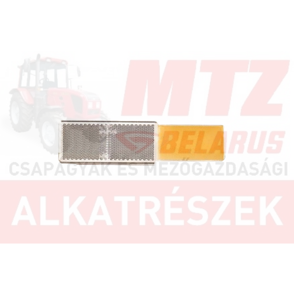 Téglalap alakú fehér prizma öntapadós 96x42 mm