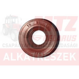 Szimering 15X35X10 piros szilikon MVQ kétélű