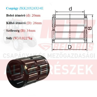 Bolygókerék tűgörgőkosár TLT GPZгпз-36