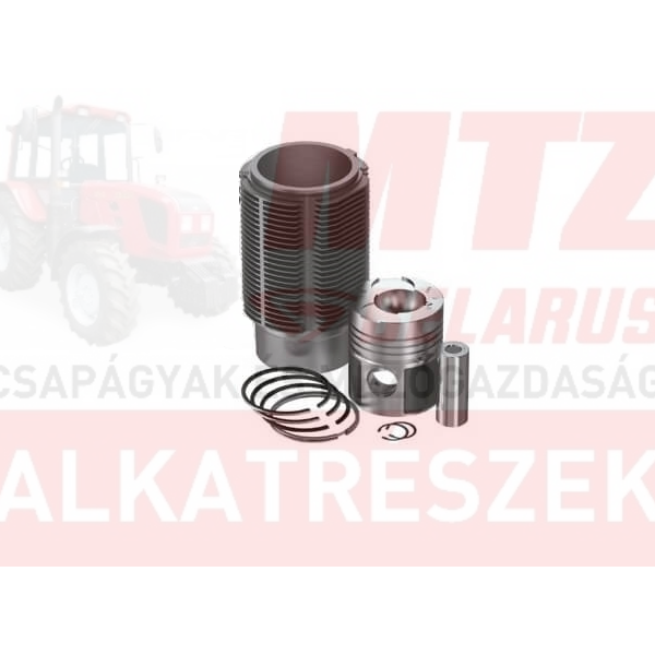 T-25 hengerhüvely dugattyú 4 gyűrűs szelepbemart L=235mm D=35mm 56mm-es előkamrával foszfátozott