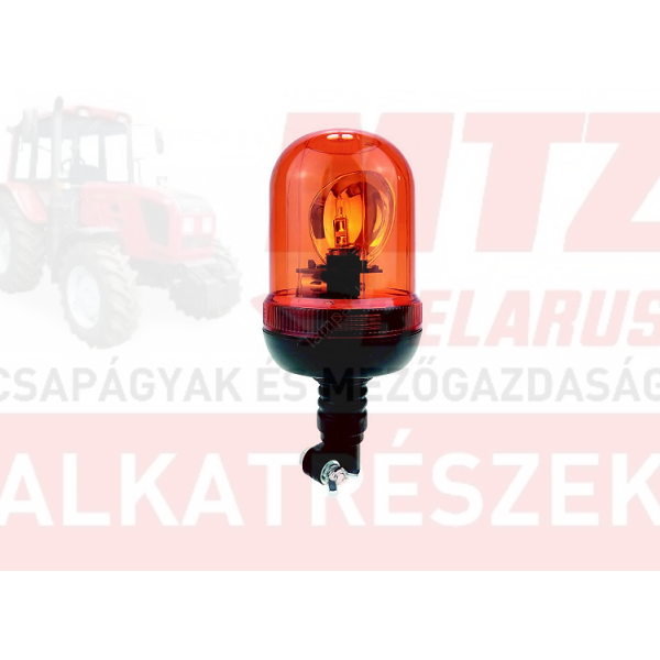 Figyelmeztető fényjelzés sárga villogó 12V-24V rugalmas tartócsöves H1