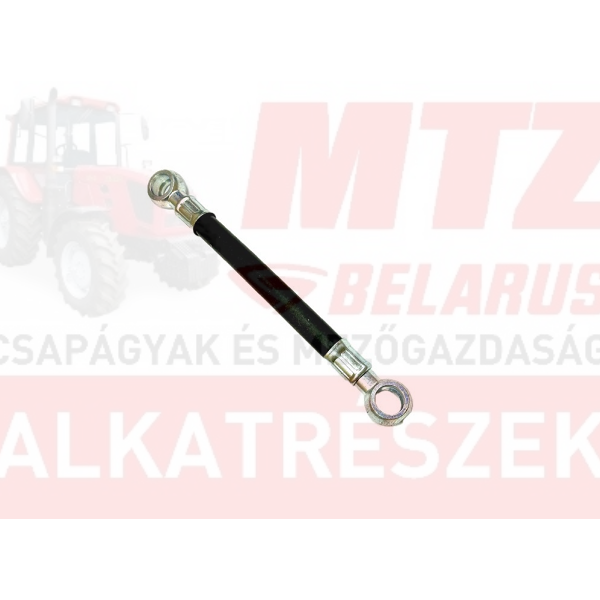 MTZ Üzemanyagcső gumis textilbetétes L=300mm roppantott fejes