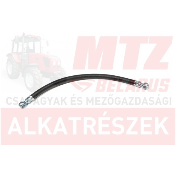 MTZ Üzemanyagcső gumis L=650mm roppantott fejes 10mm