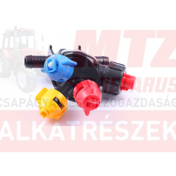 Permetező szórófejtest komplett TRIPLEX /áteresztős/ Rau rendszerű