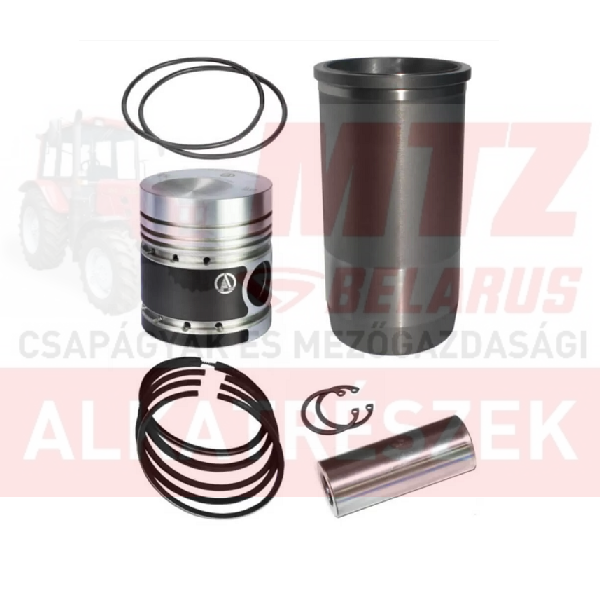 MTZ Hengerhüvely komplett 50-es 5 gyűrűs L=245mm D=38mm-es csapszeggel HBR