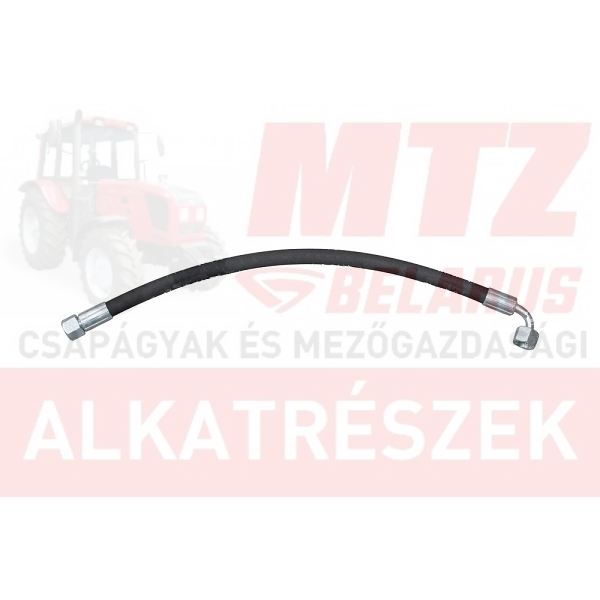 MTZ Hidraulika tömlő 24x1,5x500 90° 16-os tömlővel