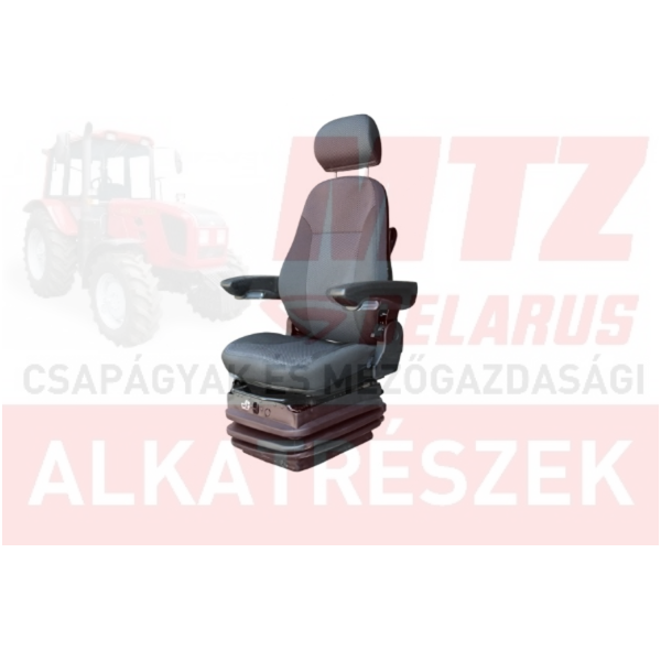 Vezetőülés komplett kartám fejtám szövetes légrugós 24V