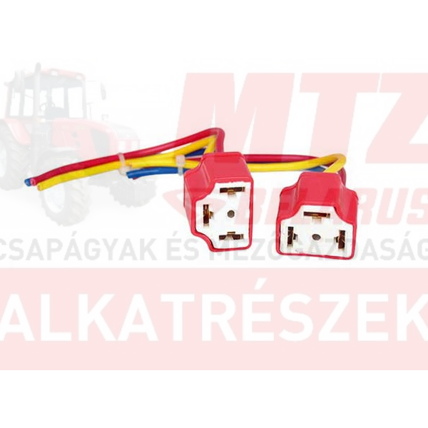 Fényszóró csatlakozó H4 szerelt porcelán